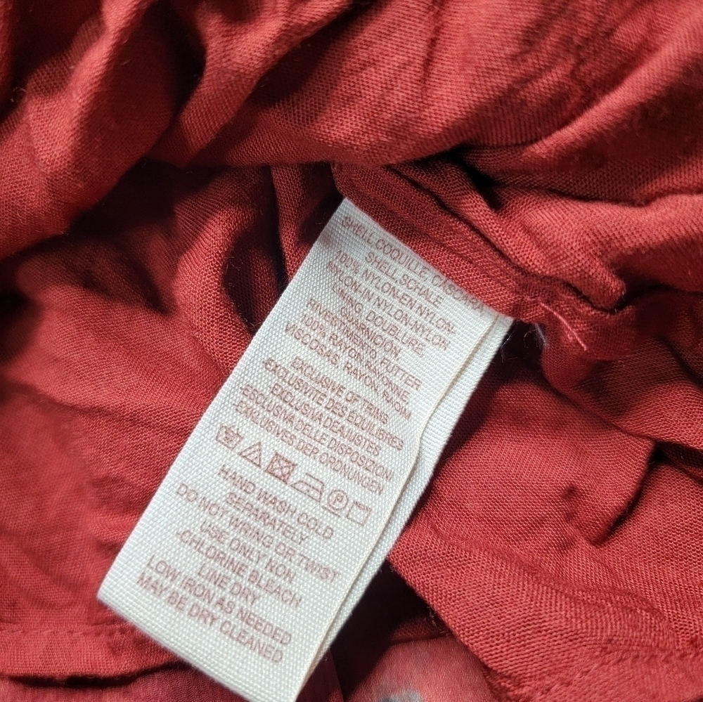 Free People Sunsetter Floral Ruffle Mini Dress Red Size S - Picture 12 of 16